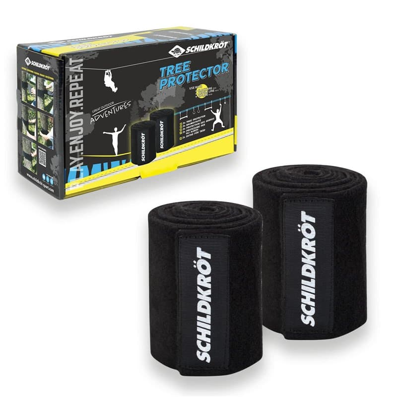 Schildkröt Protection d'Arbre pour Slackline, Jungle Line, Zipline, Set Complet pour 2 Arbres, Version XXL, avec Velcro pour un