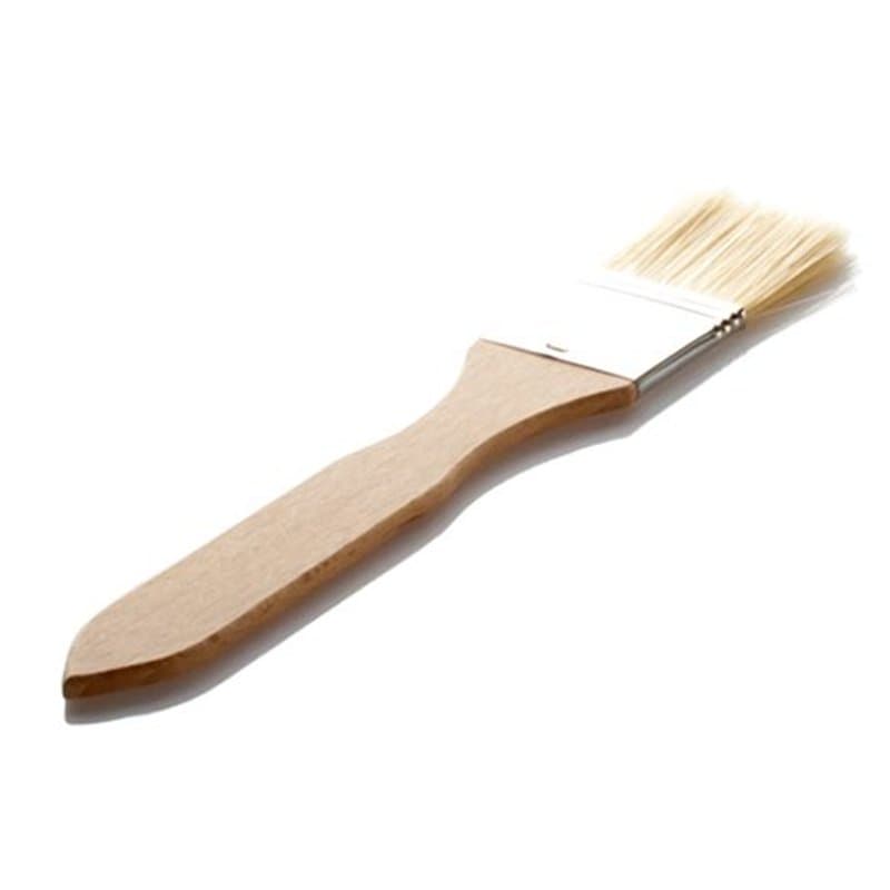 Lares Pinceau de cuisine en bois de hêtre - Idéal pour graisser et glacer - Largeur de la brosse : 3,5 cm - Fabriqué en Allemagn