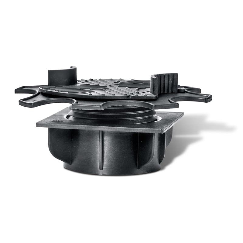 Spax 5009400009109 Free Lift Lot de 3 supports de terrasse, noir