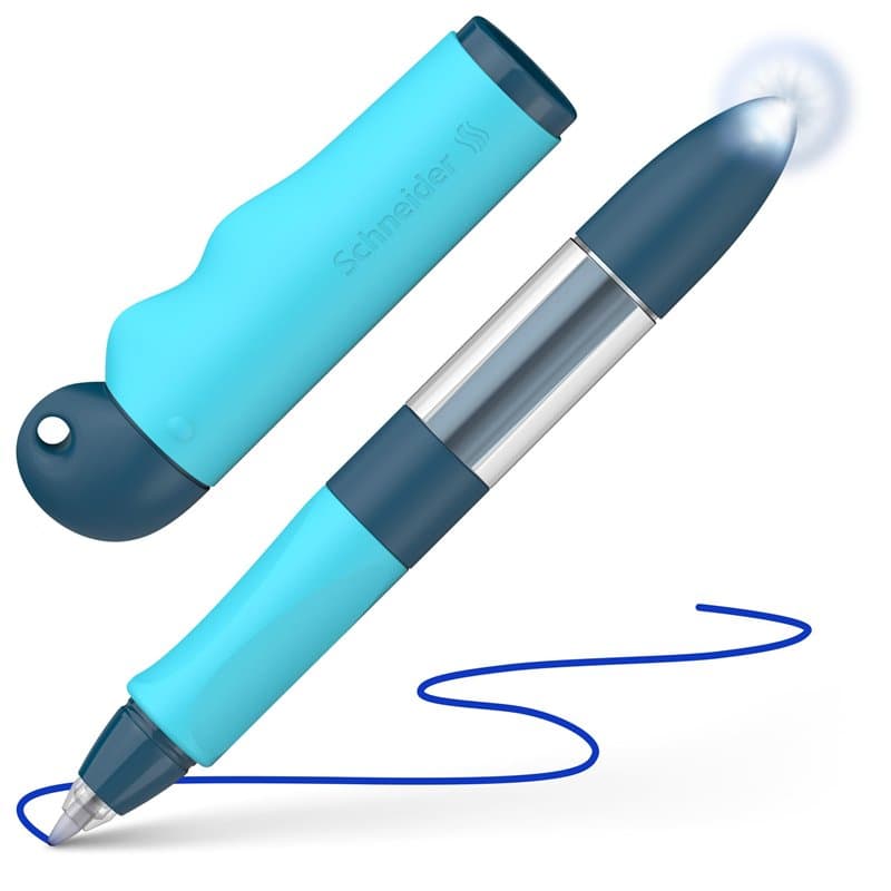 Schneider Stylo roller Base Senso 188733 (pour débutants en écriture, droitiers et gauchers), bleu/turquoise