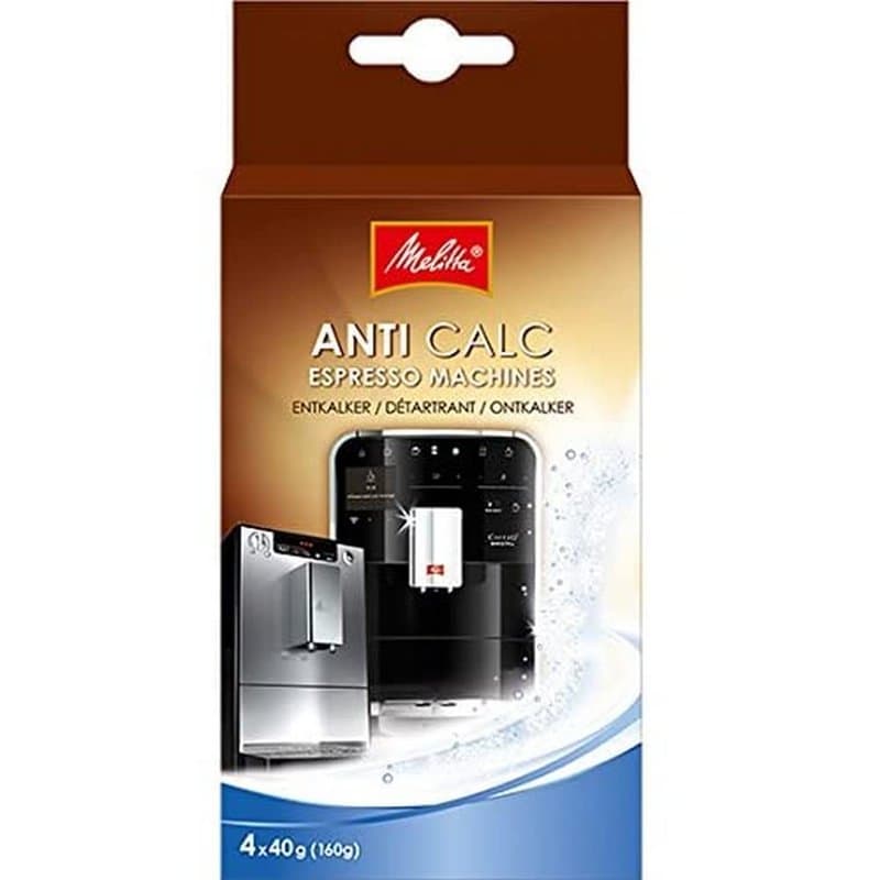 Melitta Détartrant en Poudre, Pour Machines à Café Automatiques, à Capsules et à Dosettes, 4 x 40 g