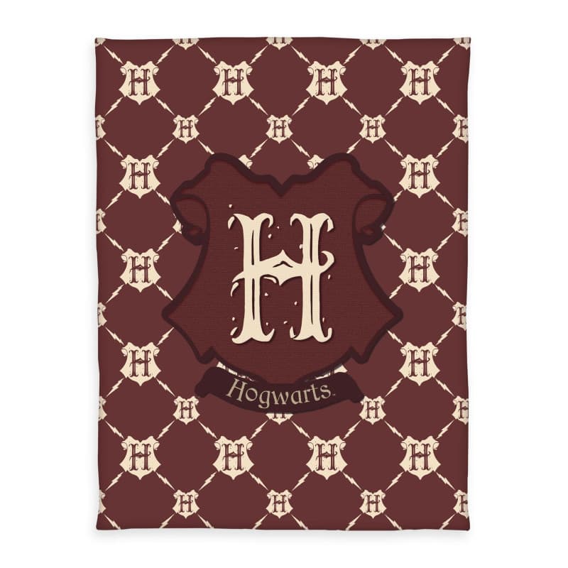 Herding Couverture Polaire Harry Potter, 130 x 170 cm, 100% Polyester, Polaire, Marron/ Beige