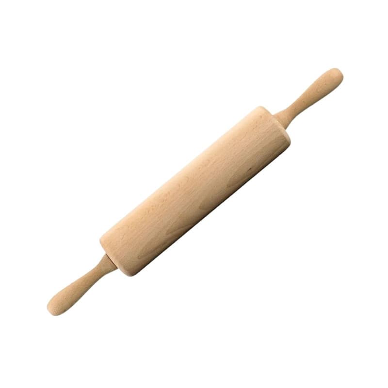 Fackelmann 31540 Rouleau patisserie en bois, rouleau à pâtisserie, accessoires cuisine, ustensiles de cuisine patisserie, roulea