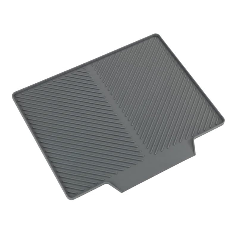 WENKO Tapis d'égouttage Nelia, en caoutchouc à structure rainurée, surface adaptée pour un écoulement optimal de l'eau, extensio