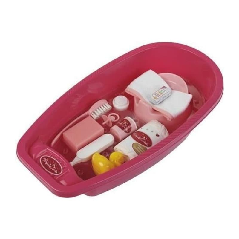 Baignoire Princess Coralie - KLEIN - Grand modele avec accessoires - Rose - Pour enfant des 3 ans
