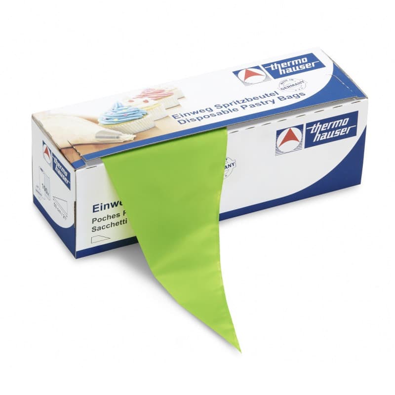 Thermohauser poche pâtisserie poche à dresser jetable Rouleau 100 pièces à pâtisserie Grand 53 cm vert