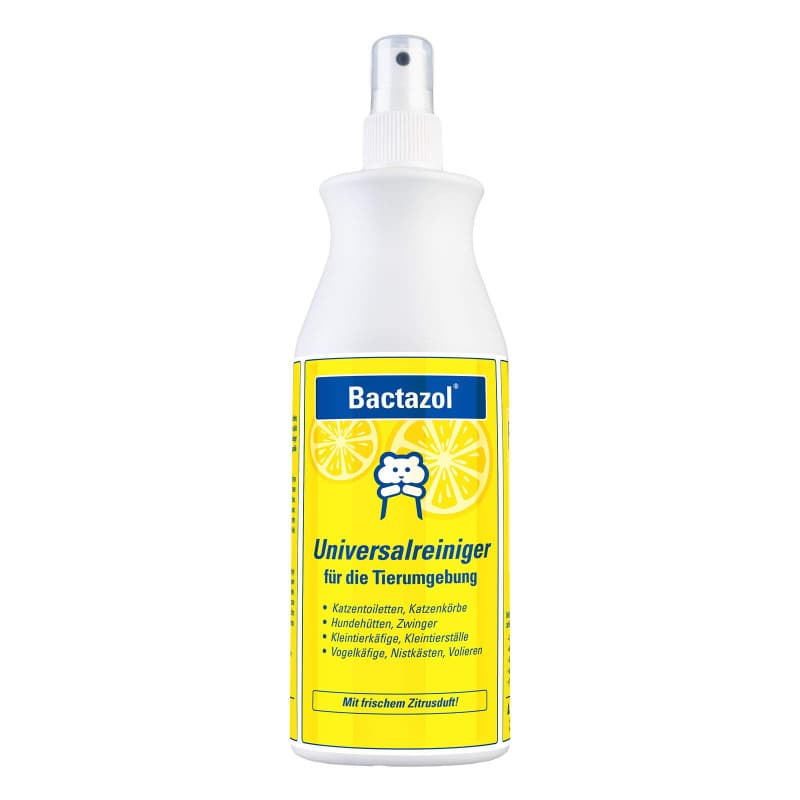 Bactazol Nettoyant Universel 500 ML avec Parfum d'agrumes Frais pour Chiens, Chats, Petits Animaux et Oiseaux