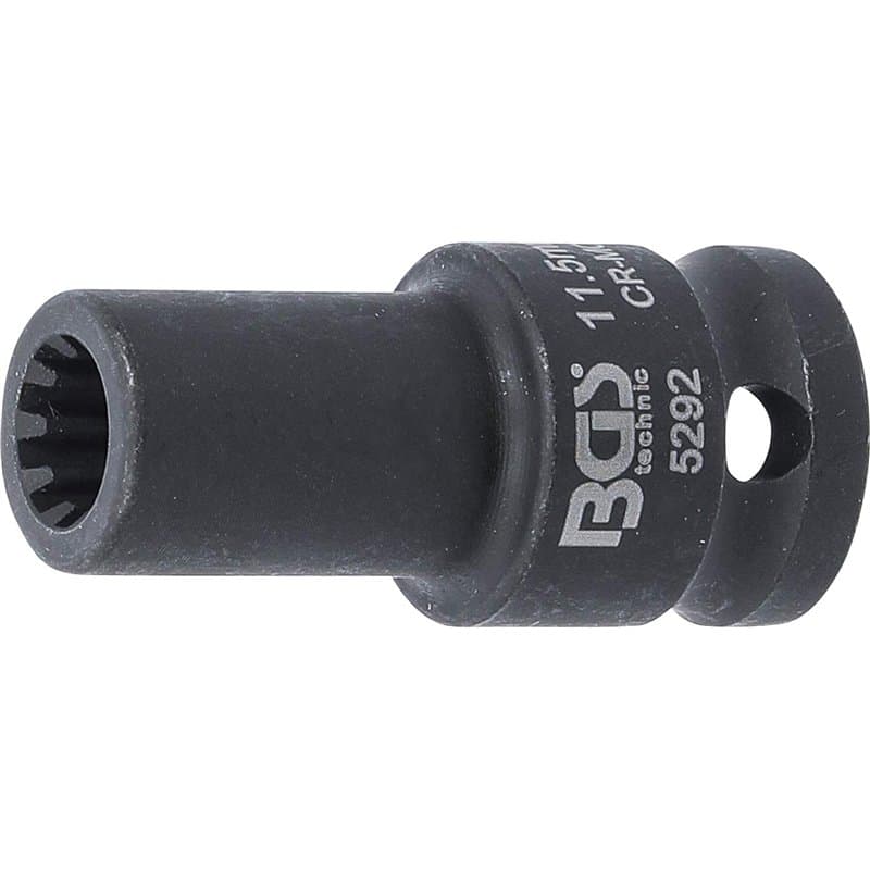 BGS 5292 | Douille pour étrier | 10 pans | pour VAG et Porsche | 11,5 mm, Black