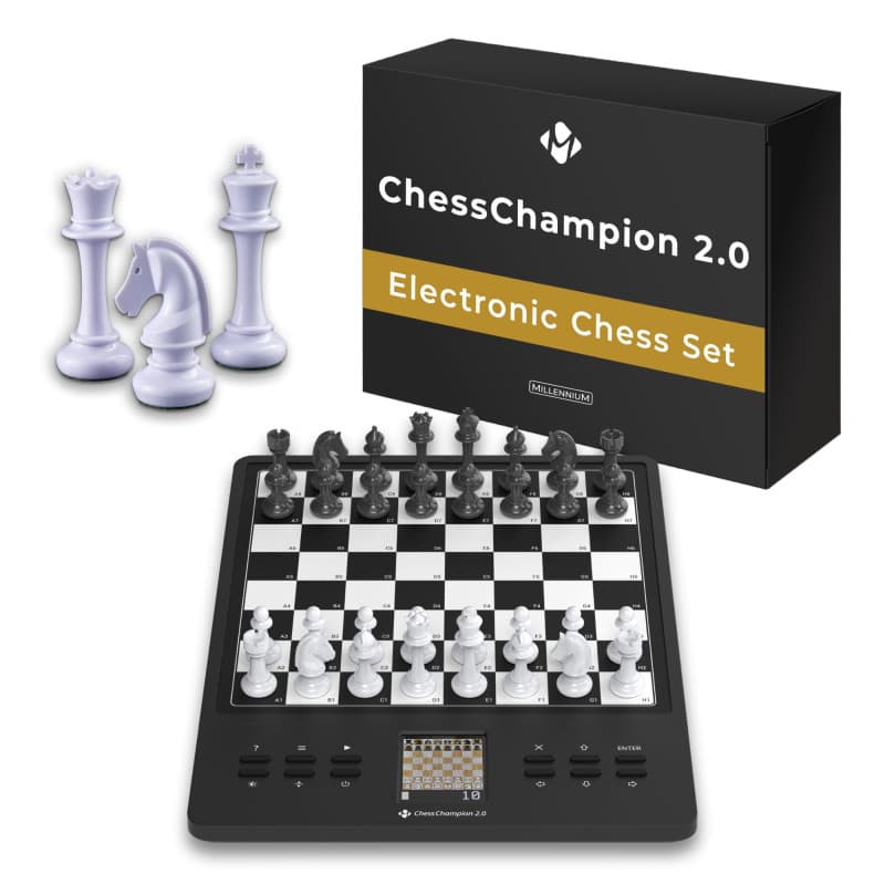 MILLENNIUM M808 ChessChampion 2.0- Ton entraîneur d'échecs Intelligent avec des Conseils, des suggestions de Coups & des Mini-Je