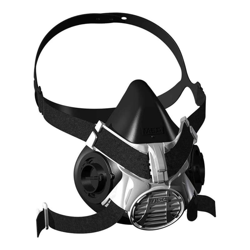 Demi-Masque MSA Advantage 400 | Masque à gaz offrant haute protection et confort | Advantage 420 taille moyenne, raccord de filt
