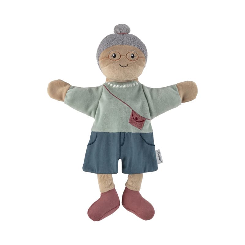 Sterntaler Marionnette à Main pour Grand-mère - Jouet Doux pour Enfants - pour théâtre de marionnettes, Narration, câlins de la