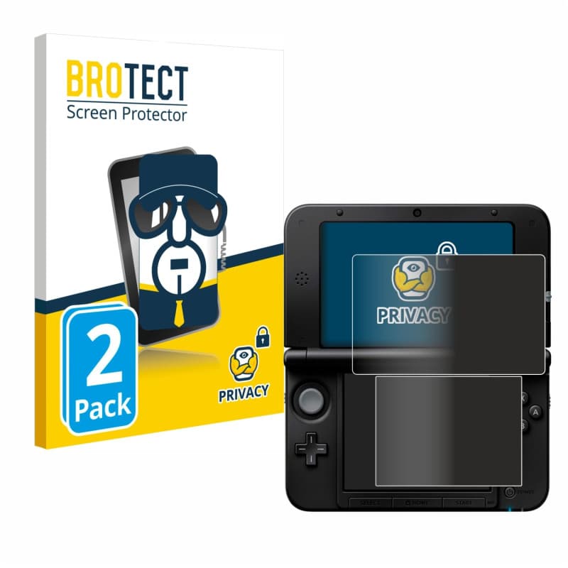 brotect (2 Pièces Protection Anti-Espion pour Nintendo 3DS XL SPM7800 [Anti-Spy, Privacy Film, Écran de Confidentialité, filtre