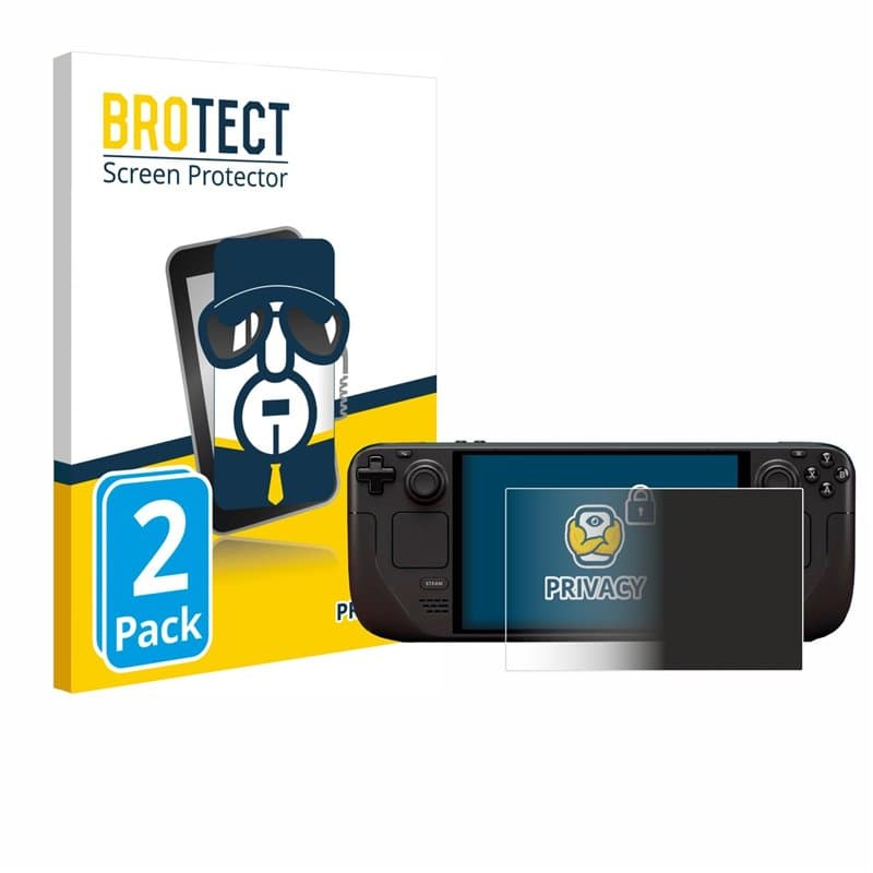 brotect (2 Pièces Protection Anti-Espion pour Valve Steam Deck OLED [Anti-Spy, Privacy Film, Écran de Confidentialité, filtre de