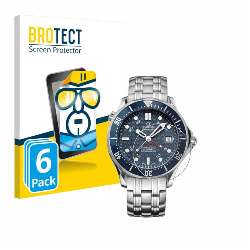 brotect Protection Ecran pour Omega Seamaster Diver (41 mm) (6 Pièces) - Film Protection Ultra Clair
