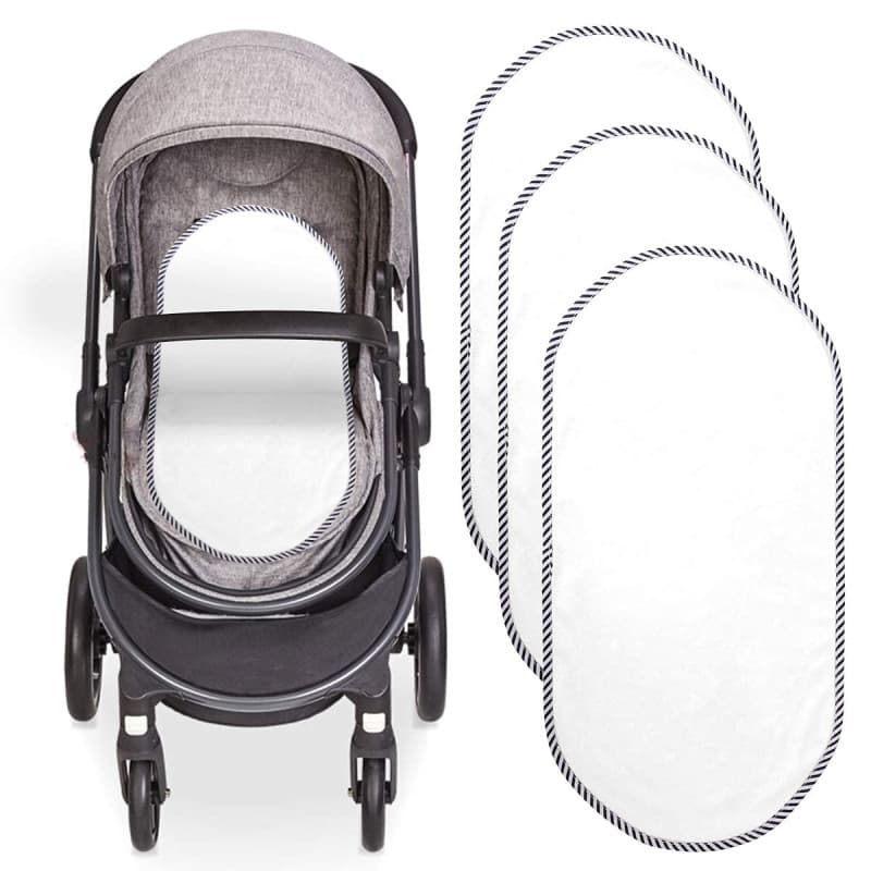 Coussin Imperméable pour Bébé, Paquet de 3 Protège-matelas de lit, Doublures de Housse de Table à Langer Réutilisables Lavables