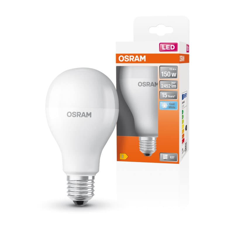 OSRAM LED Star Classic A150 LED lampe pour la prise E27, forme de poire, Matt Optics, 2452 Lumens, Cold White (4000K), remplacem