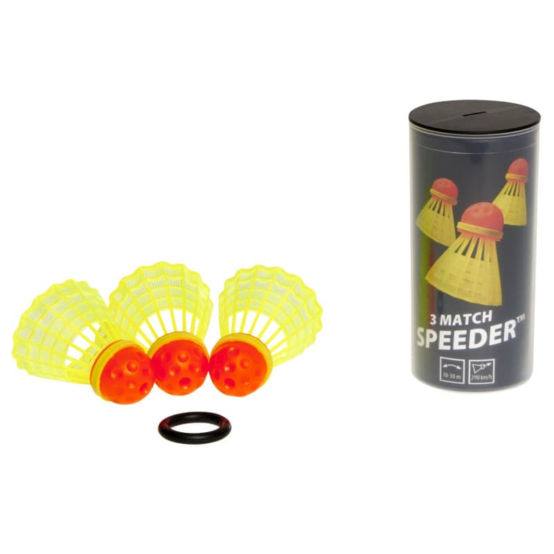 Speedminton Speedertube Match Volant Mixte Adulte, Jaune, 10 cm