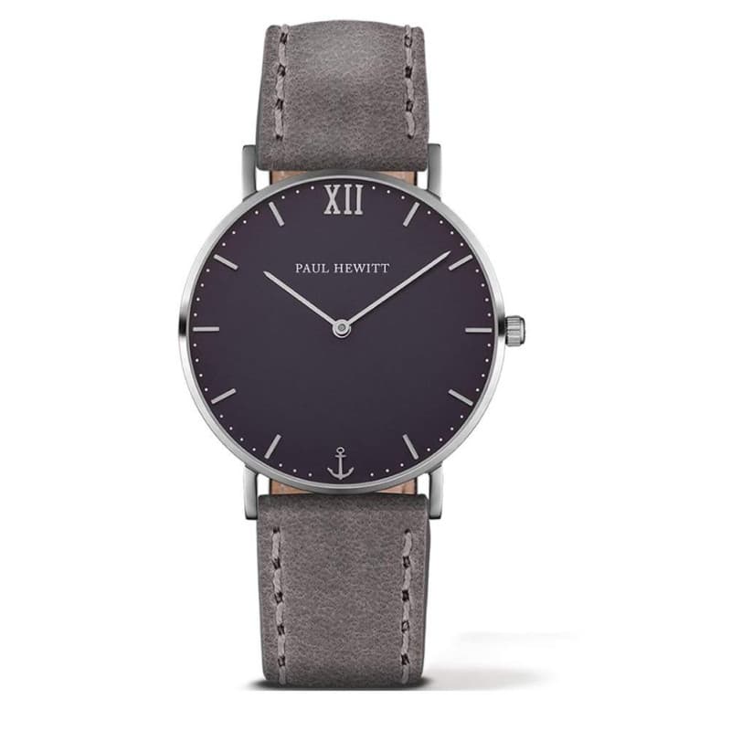 Paul Hewitt Mixte Analogique Quartz Montre avec Bracelet en Cuir PH-SA-S-St-B-13M