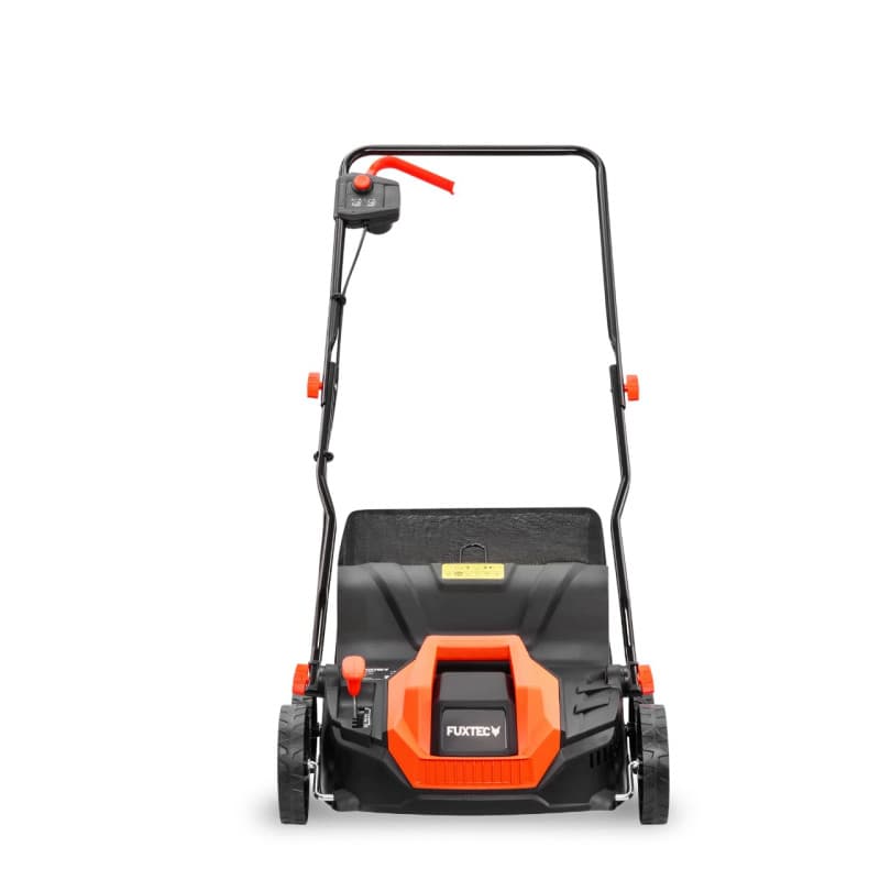 Scarificateur électrique FUXTEC, aérateur de gazon avec 1300 watts de puissance, largeur de travail 32 cm et réglages de profond