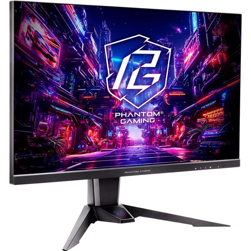 ASROCK 27" Phantom Gaming QHD IPS Gaming Monitor (PG27QFT2A), 2560 x 1440, 1ms, 180Hz, HDR 400, Wi-FI Antenna, VESA