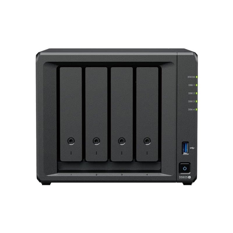 DiskStation DS925+ – NAS à 4 baies avec 2,5 GbE, extensible jusqu'à 9 baies, cache SSD M.2 NVMe, sauvegarde haute vitesse, surve