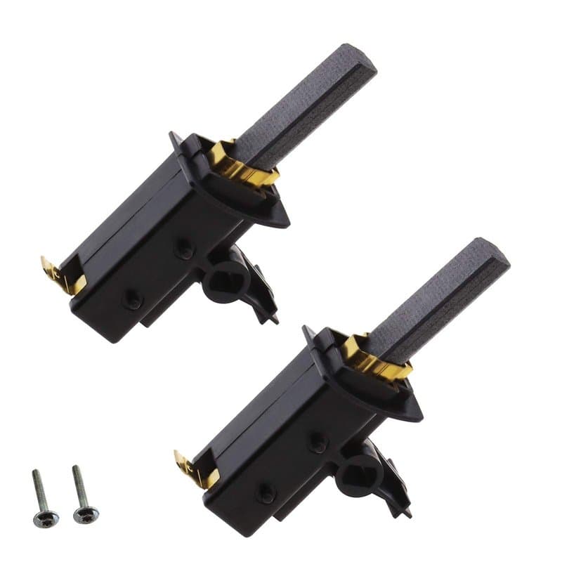 2pcs Balais de charbon Machine à Laver avec Supports 182364 Compatible pour Etna Gorenje Koerting Hanseatic Privileg, 35x12.3x5m