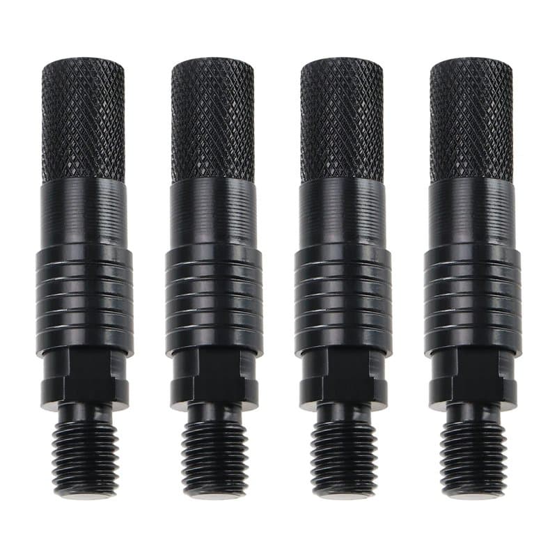 EMSea 4pcs Connecteur d'alarme de Pêche 3/8 Pouces Alarme de Morsure de Pêche Adaptateur à Dégagement Rapide Support de Canne à