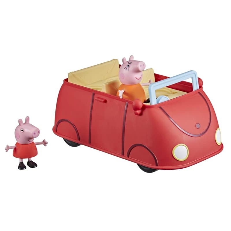 Nerf Peppa Pig Peppa’s Adventures Voiture Rouge familiale, Jouet préscolaire avec Phrases et Effets sonores, dès 3 Ans unisex -