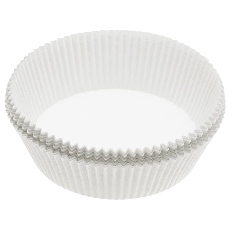 KitchenCraft KCCL8 Lot de 40 moules à gâteau antiadhésifs ronds 20 cm, blancs, Blanc