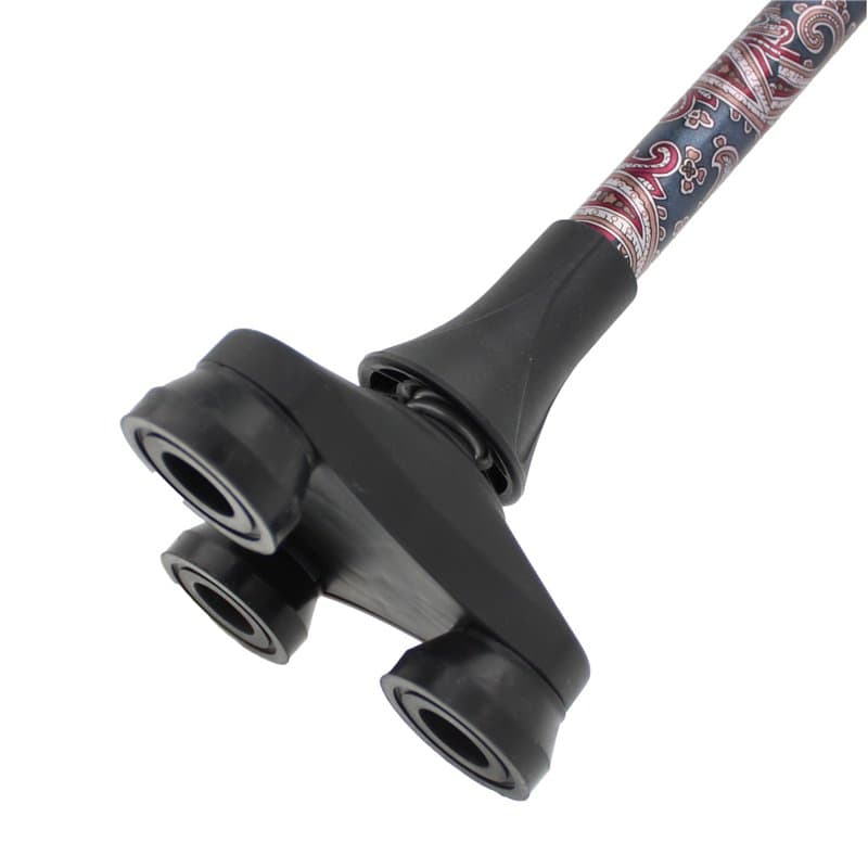 Lifeswonderful - Embout de Canne de Marche à Large Base - Pied avec Tête Pivotante à 360 Degrés pour la Stabilité - 19mm