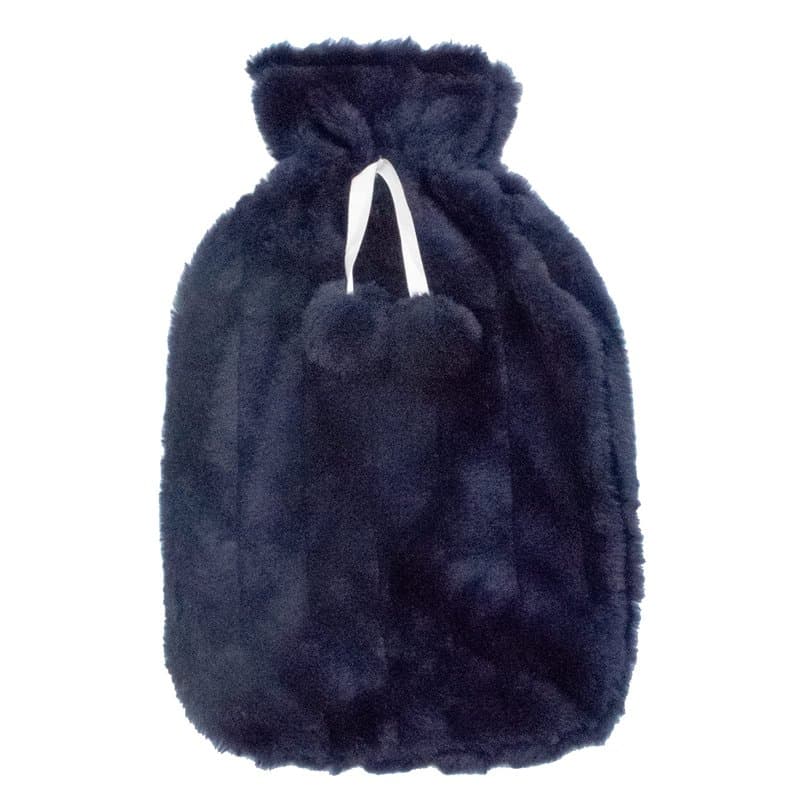 Grande housse de bouillotte moelleuse - Housse uniquement (bouillotte non incluse) - Taille unique pour bouteille de 2 litres -
