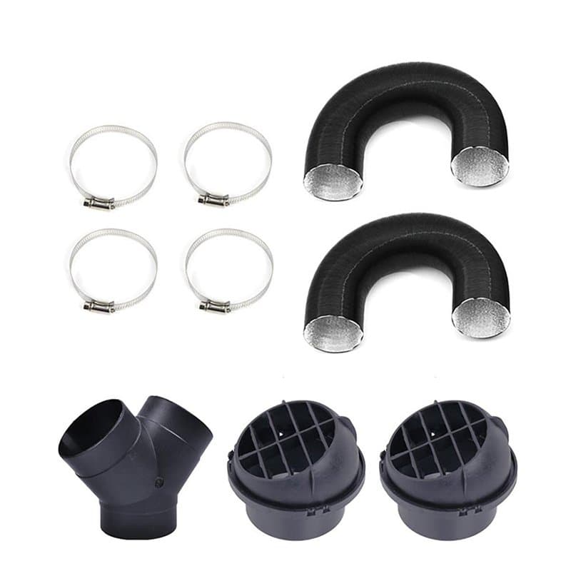 Aim Tools 75mm Tuyau de Sortie d'Air de Chauffage de Stationnement Diesel de Voiture Conduit d'Aération Y Branche Connecteur d'A