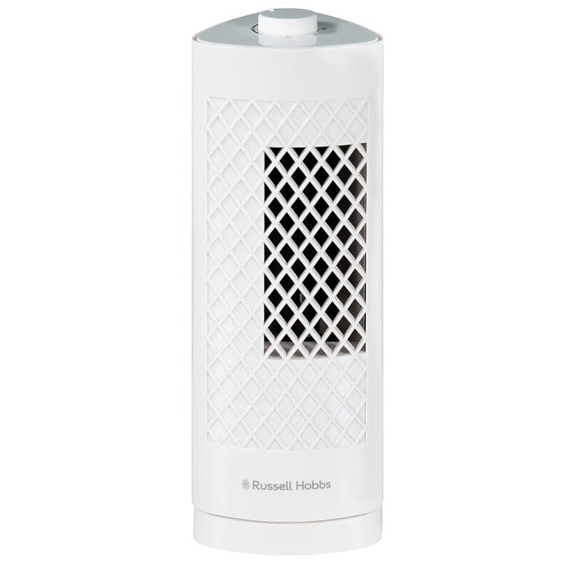 Russell Hobbs Rhtf1321 Mini Ventilateur Tour Portable Léger De 33 Cm, 3 Vitesses, Oscillation À 75°, Flux D'Air Puissant, Foncti