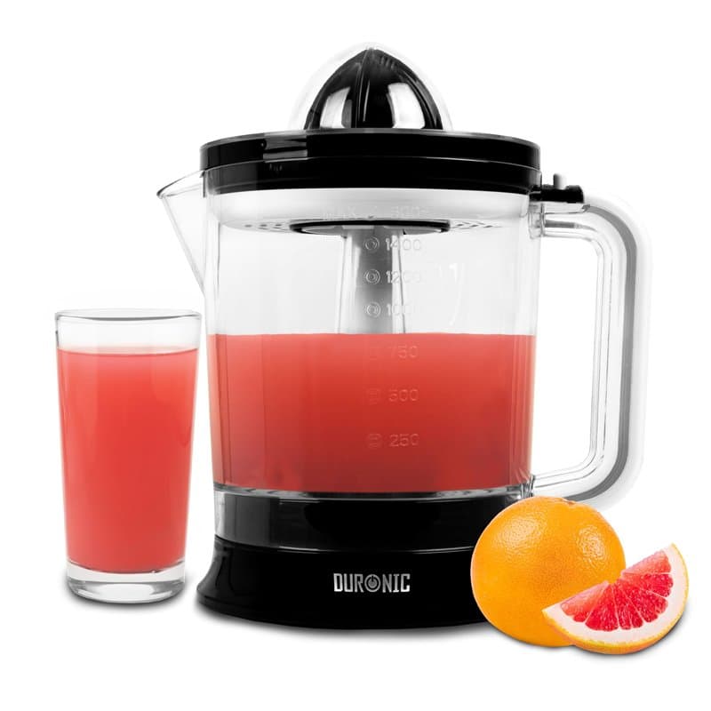 Duronic JE416 Presse-agrumes électrique de 40W Capacité de 1,6 L Filtre réglable pour la Pulpe Idéal pour Jus d'Agrumes Oranges