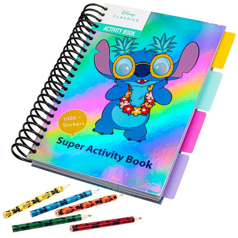 Disney Livre Stickers Enfant et Coloriage Stitch 1000+ Autocollants et Gommettes pour Enfants Idée Cadeau Lilo et Stitch