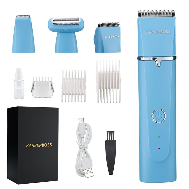 BarberBoss Tondeuse à barbe tout-en-un pour hommes, kits de toilettage pour hommes, tondeuse à cheveux pour hommes, tondeuse pou