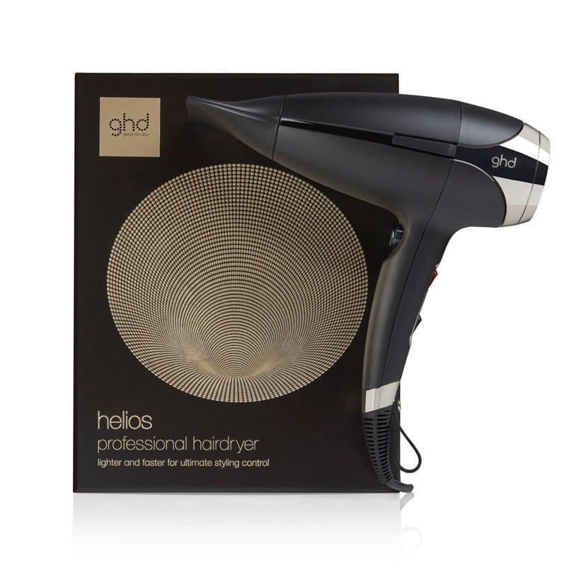 ghd - Sèche-cheveux ghd Helios - Sèche-cheveux professionnel (Noir) - Puissant et précis - Cheveux sans frisottis et 30% plus br