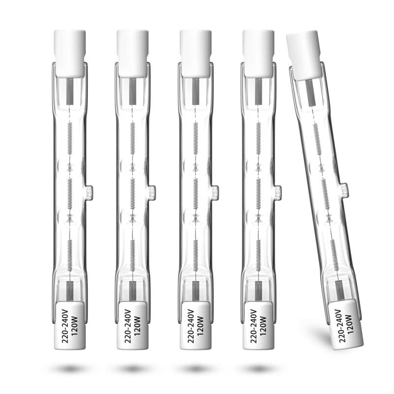 DoRight 120W R7s 78mm Ampoules Halogènes Linéaires Blanc Chaud 2800K 1885lm Gradable J118 Projecteur Halogène Linéaire à Double