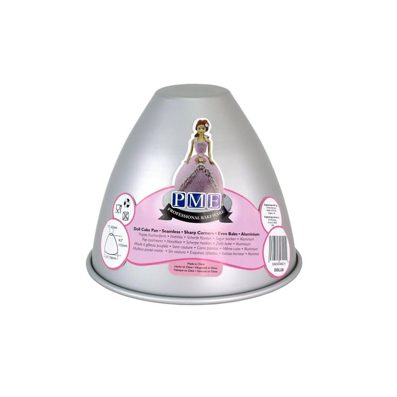 PME Plat à gâteau DOLL06 Little Doll, 115x136x42 mm, Argenté