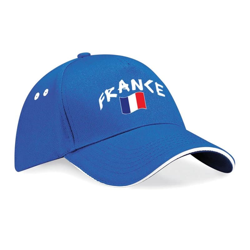 Supportershop Mixte France Casquette De Baseball, Bleu, Taille Unique EU