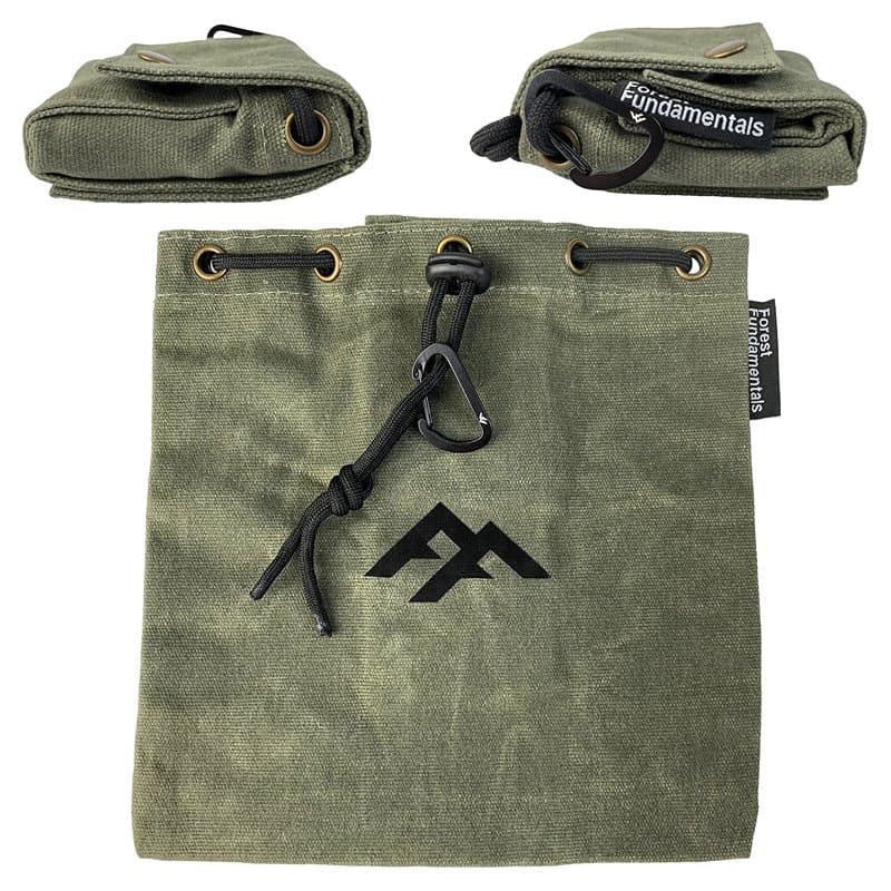 Forest Fundamentals ™ Pochette de Recherche de Nourriture Artisanale™ | Pochette Utilitaire de Recherche de Nourriture Pliable e