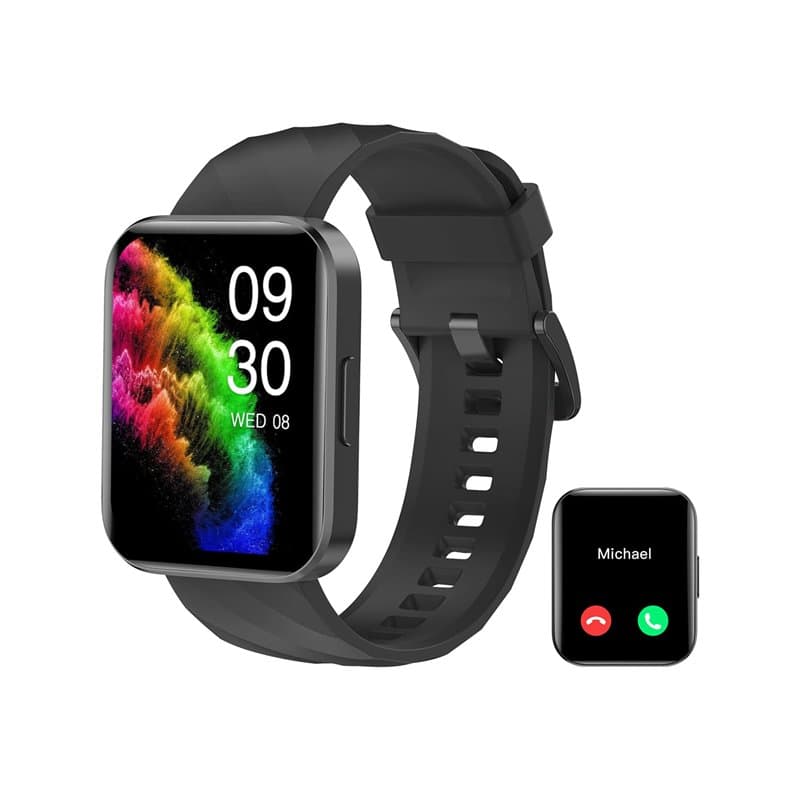 RUIMEN Montre Connectée Homme Femme Smartwatch Appel Bluetooth Montre Sport Podometre Cardiofrequencemetre Oxymetre Multisport p