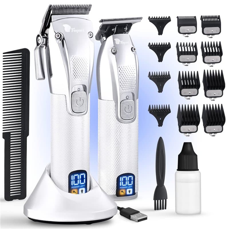 Fagaci Tondeuse Cheveux Hommes Professionnel avec Puissance Turbo pour Coupe Précise! 5H/3H Batterie Tondeuse Homme, Rasoir Barb