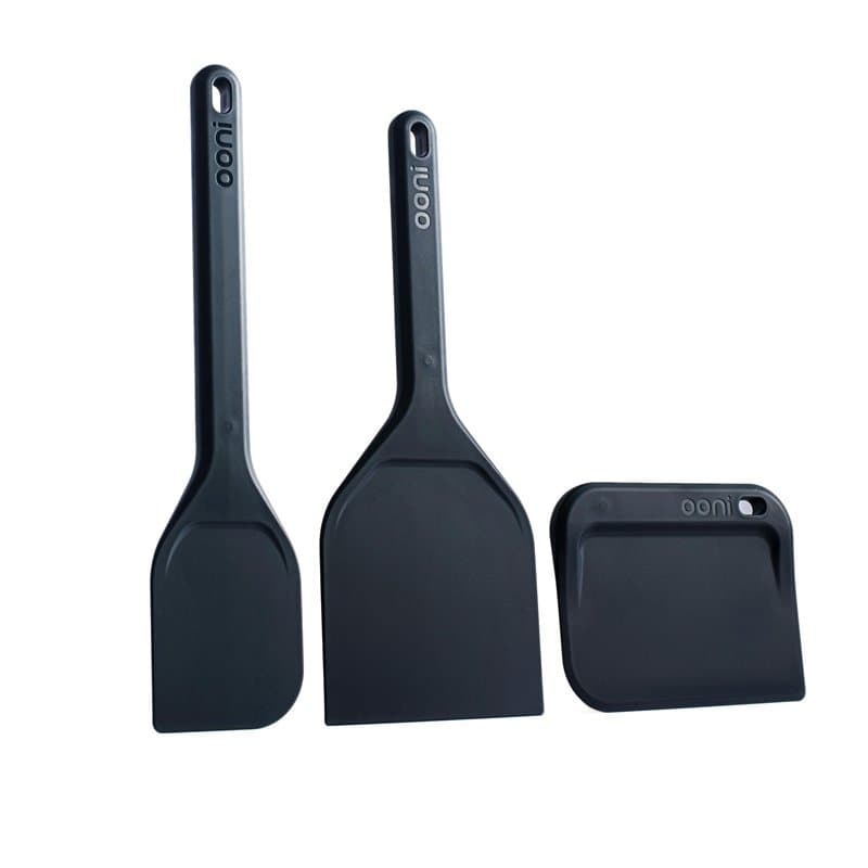 Ooni Ustensiles our Pâte - Set de 3 Ustensiles de Pâtisserie, Marises et Corne à Patisserie Comprend : Spatule Maryse Patisserie