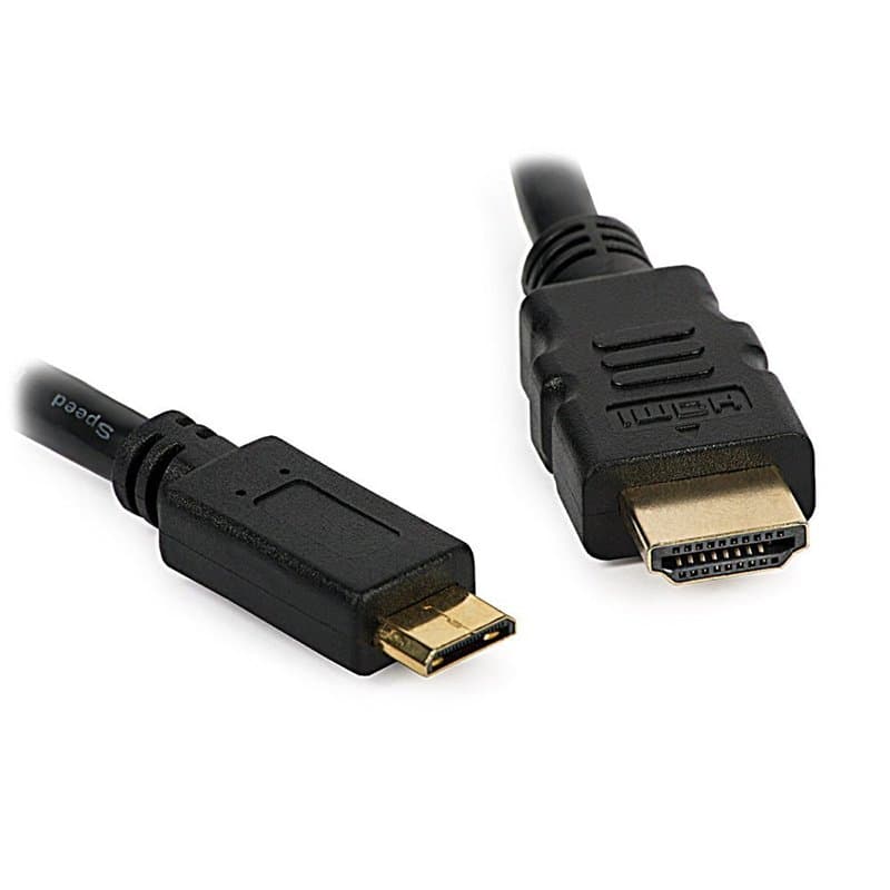 DragonTrading Câble mini HDMI vers HDMI pour connecter l'appareil photo Nikon D5300 à un téléviseur, un téléviseur HD, un écran