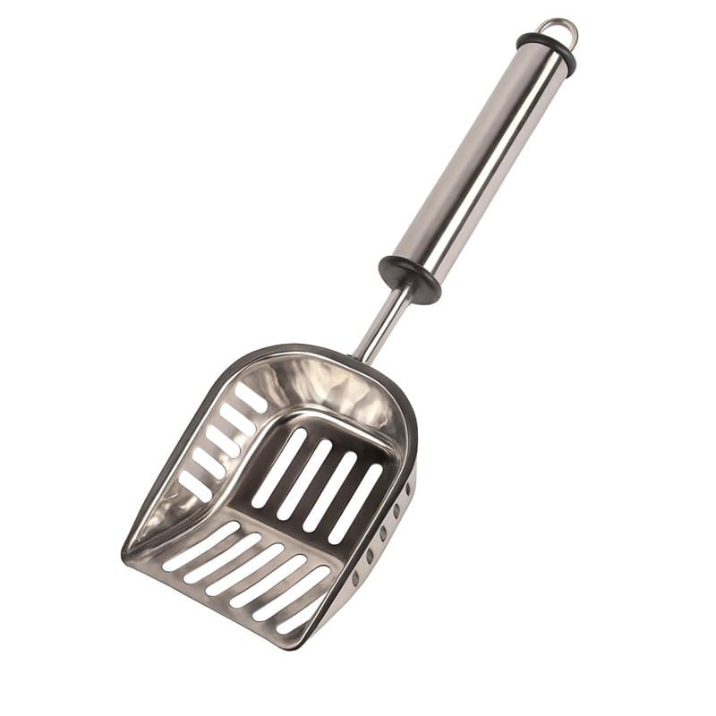 Flamingo Pelle à litière pour Chat Ian acier inox - 31,5x14,2x4cm