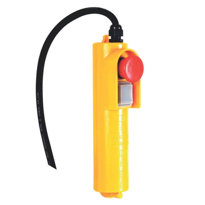 Toolland Télécommande treuil électrique 230V, commande filaire treuil avec câble de 1,5m et bouton d'arrêt d'urgence, pour treui