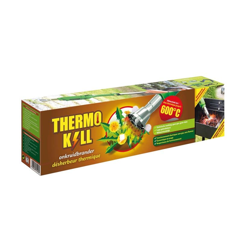 BSI - Puissant Désherbeur - Electrique - Thermo Kill 600°C - Élimine Facilement Et Durablement Les Mauvaises Herbes, Vert