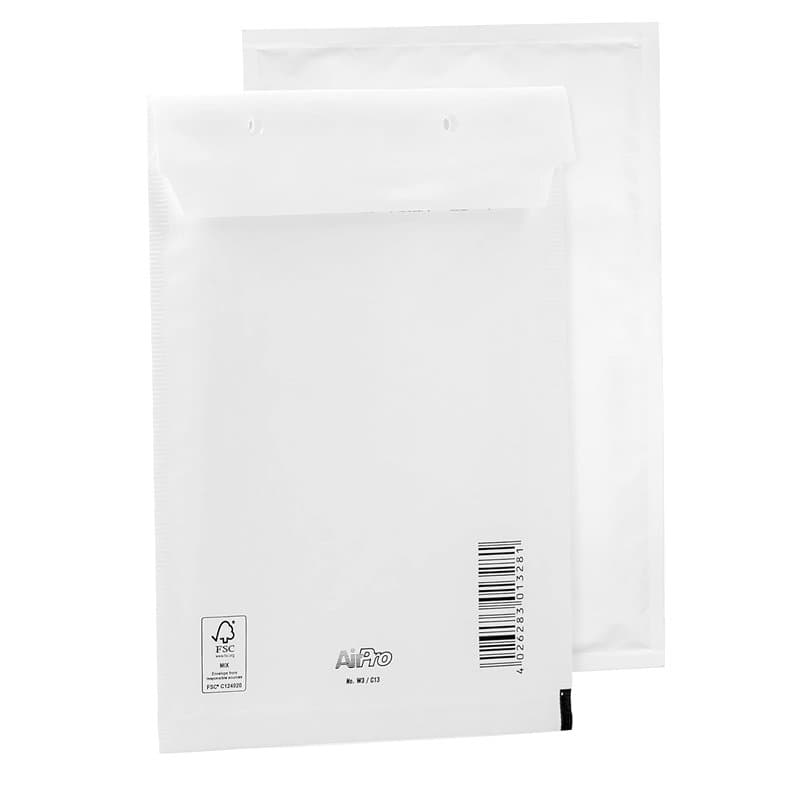 Lot de 100 enveloppes à bulles - Enveloppes d'expédition - Bantex C3 (225 x 175 mm) - 13/C - Avec fermeture autocollante - Blanc