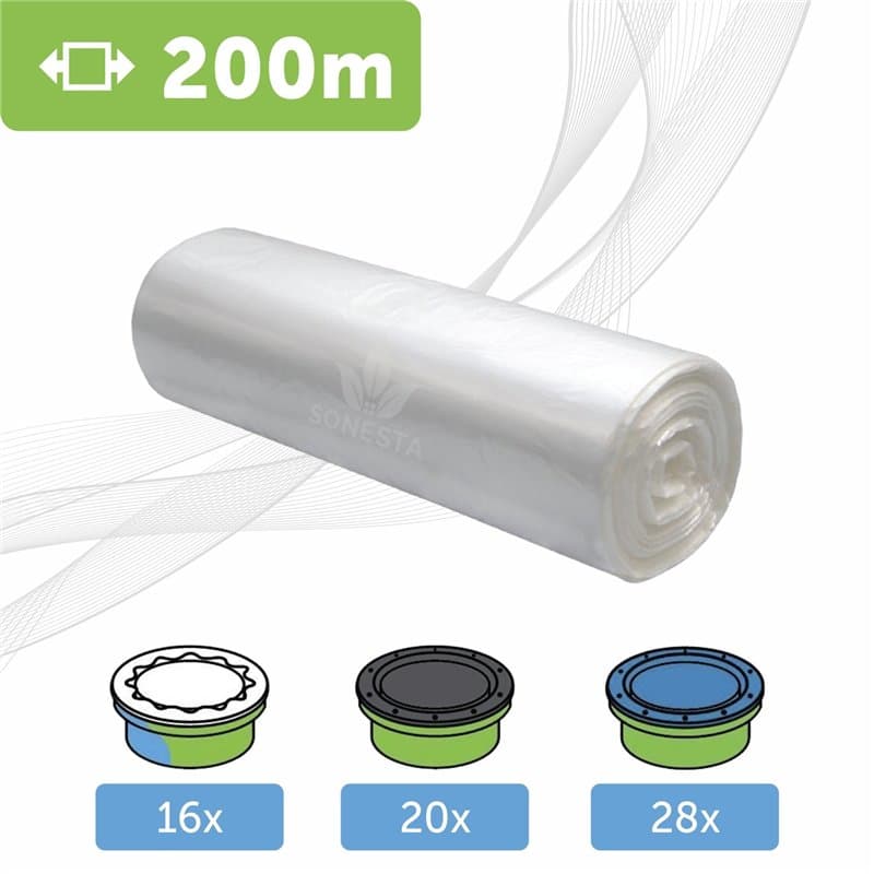 200m. ECO Recharge de sac pour poubelle à couches compatible avec Tommee Tippee : Twist and Click, Simplee, TEC | Compatible ave
